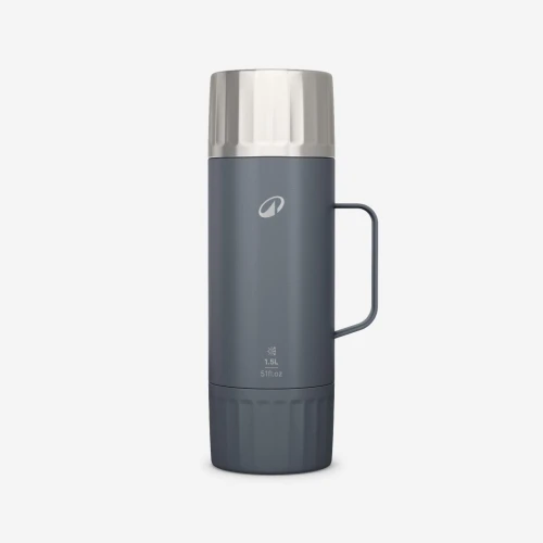 Bouteille inox isotherme avec filtre à thé 1,5L, de randonnée et camping
