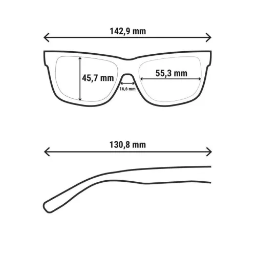 Lunettes decathlon de soleil randonnée - MH120A - adulte - catégorie 3 bleues