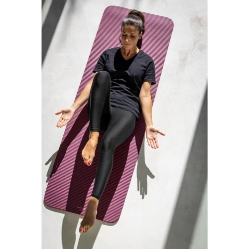 Tapis de Pilates confort épaisseur 15 mm, bordeaux