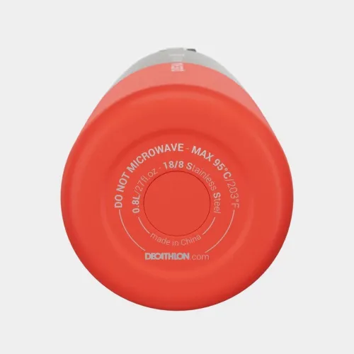 Gourde isotherme inox 0,8L bouchon à ouverture rapide pour la randonnée 