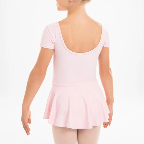 Decathlon Tunique justaucorps à jupette de danse classique Fille - Rose