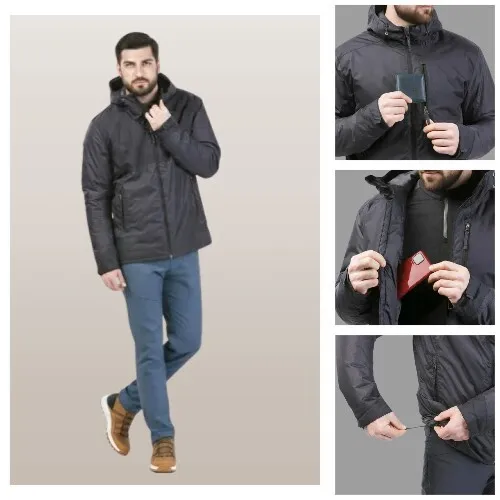 VESTE HIVER IMPERMÉABLE DE RANDONNÉE  DECATHLON - SH100 X-WARM -10 C - HOMME