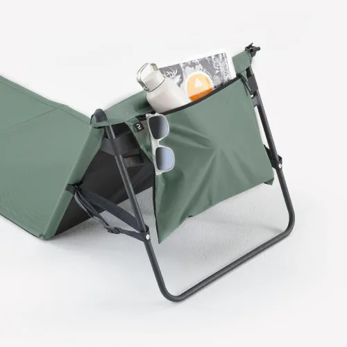 Decathlon Plaid de camping et natte de plage, pliable, avec dossier inclinable