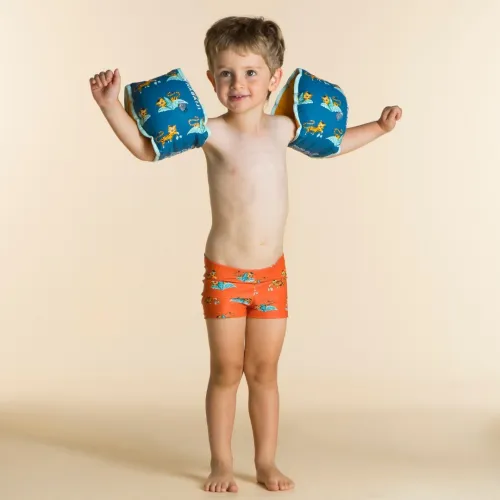 Brassards Decathlon Piscine Bleu Imprimé "Tigre" Intérieur Tissu Enfant 15 -30 kg