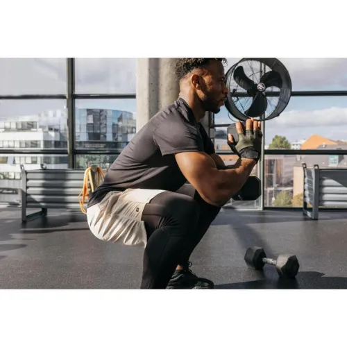 GANT DECATHLON MUSCULATION 500 NOIR-KAKI / NOIR