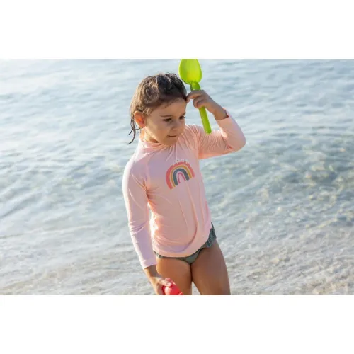 T-shirt anti UV bébé manches longues Imprimé Rainbow