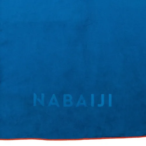 Serviette de bain microfibre bleu taille L 80 x 130 cm
