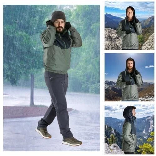 decathlon Veste de randonnée -5 C imperméable homme, NH100 vert kaki