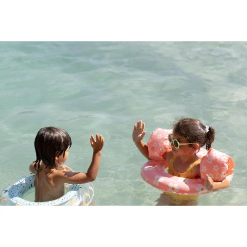 Bouée PiscineDecathlon Gonflable Beige 51 cm imprimé SAVANE Pour Enfant 3-6 ans