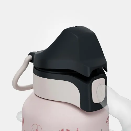 Gourde 500 enfant 0,6l en inox avec bouchon instantané pour la randonnée - Rose+- Bleu