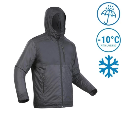 VESTE HIVER IMPERMÉABLE DE RANDONNÉE  DECATHLON - SH100 X-WARM -10 C - HOMME