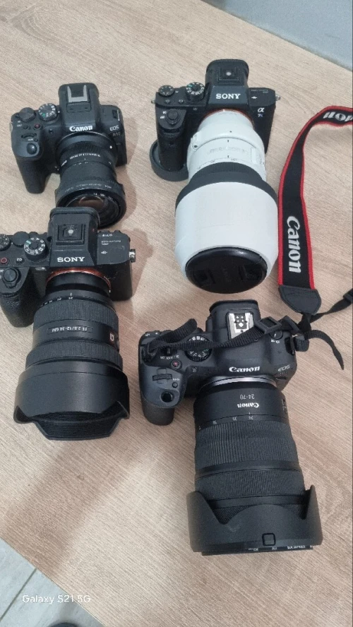 SONY A7SIII A7SII A7III GM 12.24 70.200 F4 85/1.8 90MM 2.8 CANON R7 II R10 RF 24.70 L 2.8 SIGMA 18 55 2.8 FUJI GFX 100SII GF 100.200 WR LM