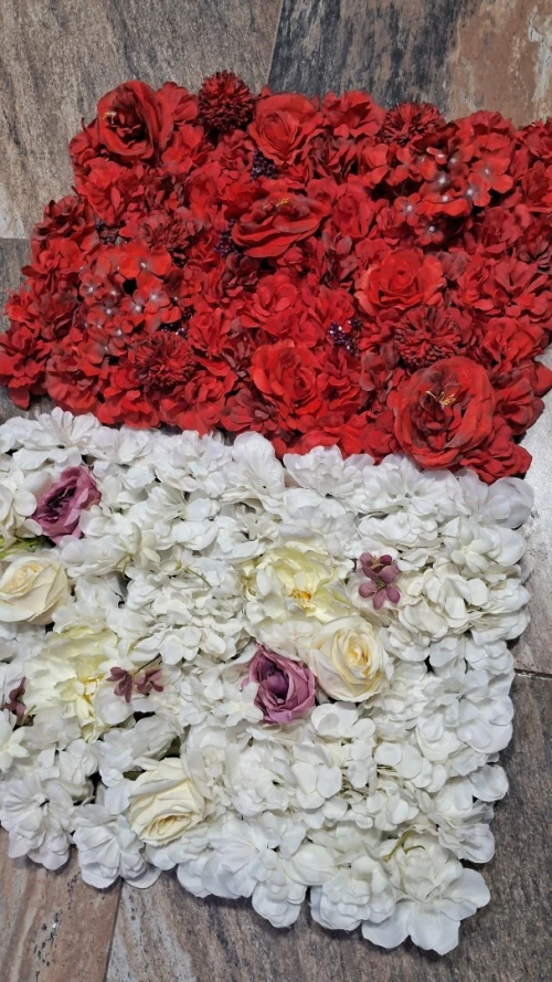 Mur de fleurs