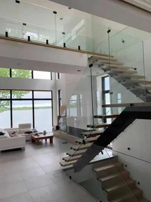 زجاج مريا الومنيومcabine douche façade en verre