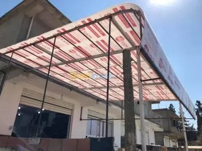 زجاج مريا الومنيومcabine douche façade en verre