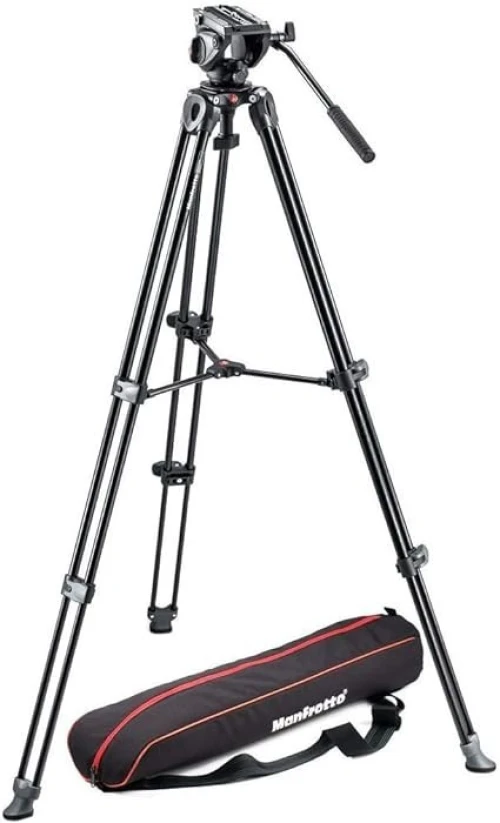 KIT DE TREPIED PRO VIDEO MANFROTTO MVK500AM EN ALUMINIUM NOIR