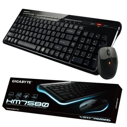 KIT CLAVIER SOURIS GIGABYTE WIRLESS AZERTY  KM7580