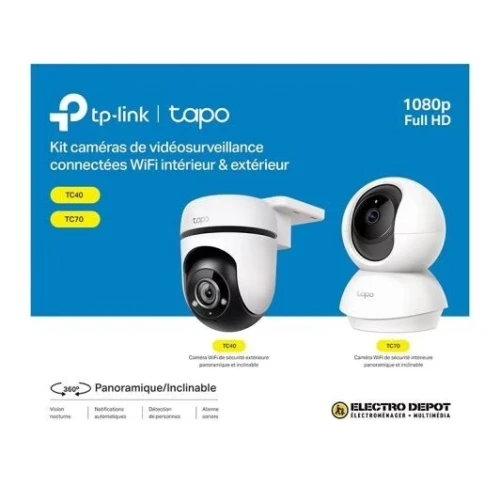 PACK  CAMERA DE SURVEILLANCE  TAPO TC40 1080P+ TC70 1080P