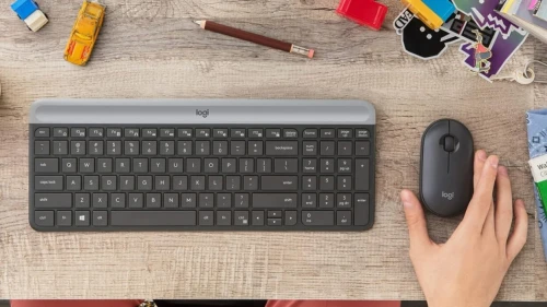 KIT CLAVIER SOURIS SANS FIL LOGITECH MK470 WIRELESS QWERTY