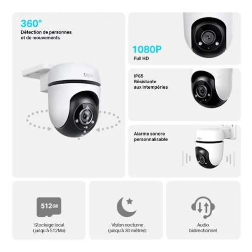 PACK  CAMERA DE SURVEILLANCE  TAPO TC40 1080P+ TC70 1080P