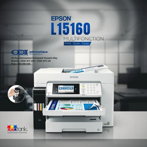 MULTIFONCTION  EPSON L15160 ECOTANK RESERVOIR COULEUR 