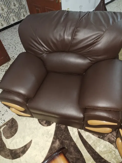 Salon simili cuir 5 place