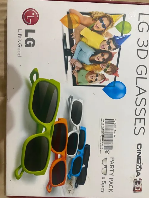 LG 3d lunettes peck 5 lunettes 