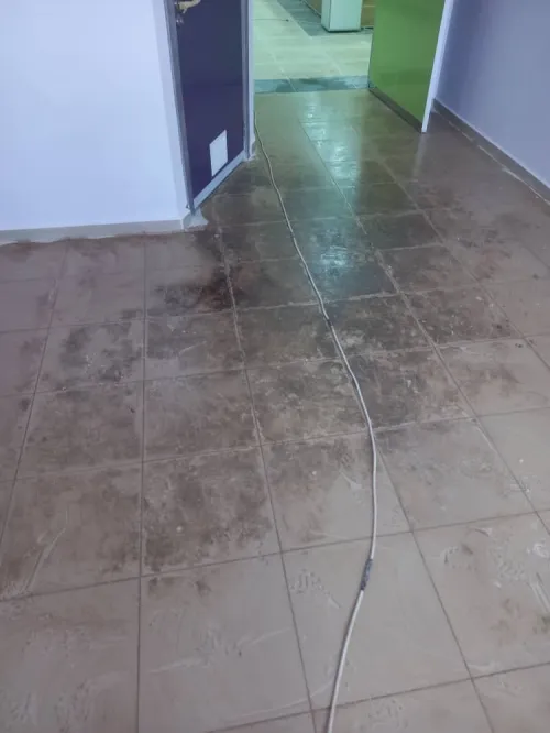 Nettoyage dal de sol faux parquet  