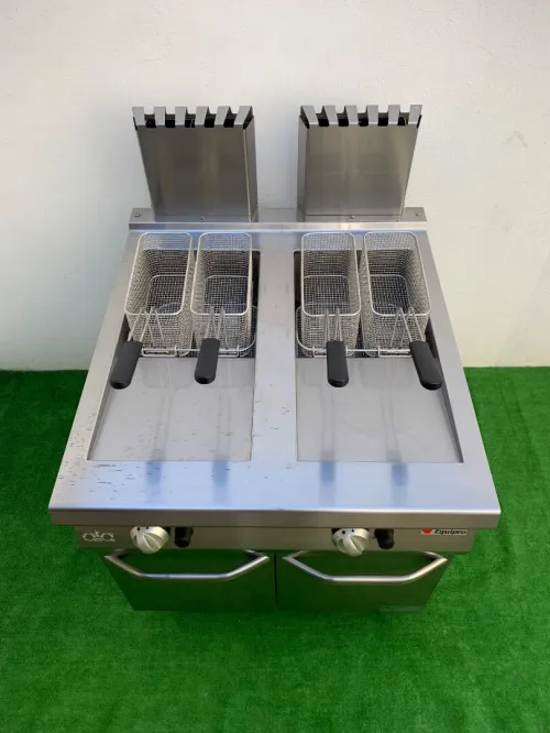 Friteuse à Gaz - double bac 2 x 20 litres