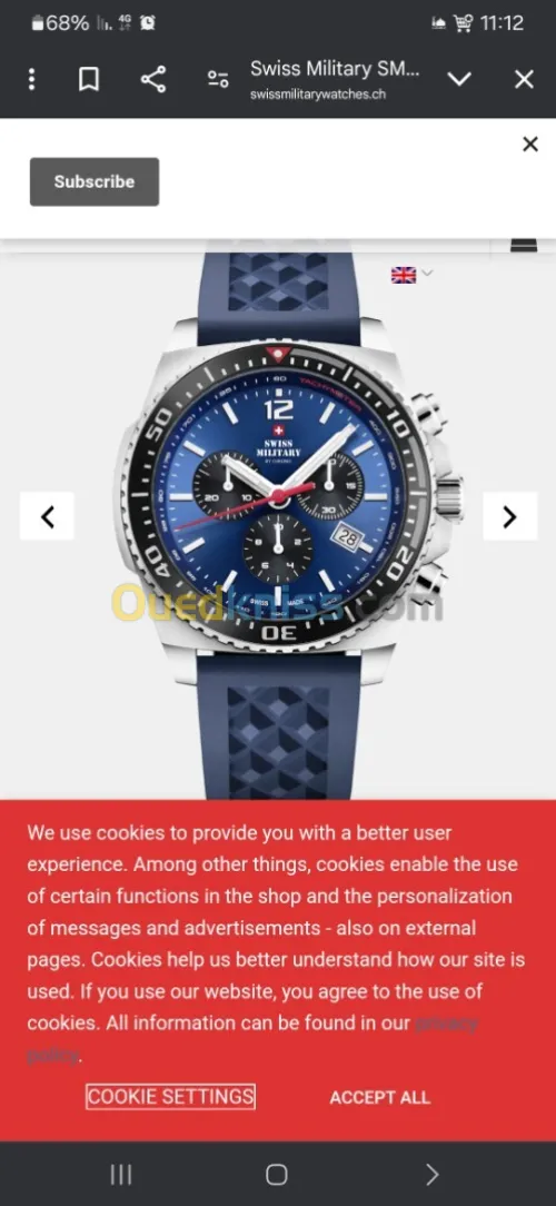 Montre swiss military cronaulogique original 