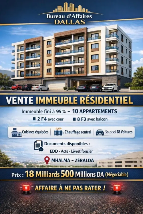 Vente Immeuble Alger Mahelma
