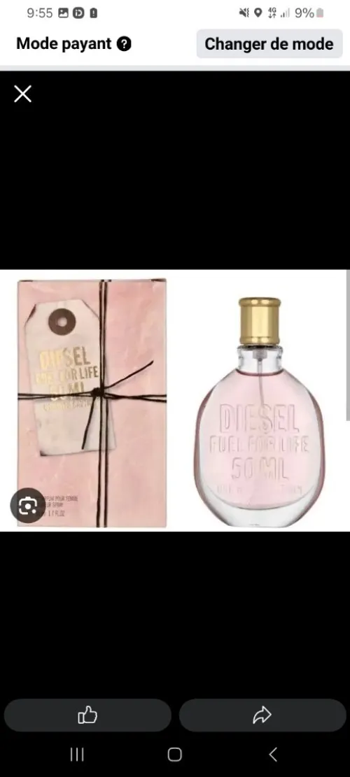 Parfum diesel femme 50cl