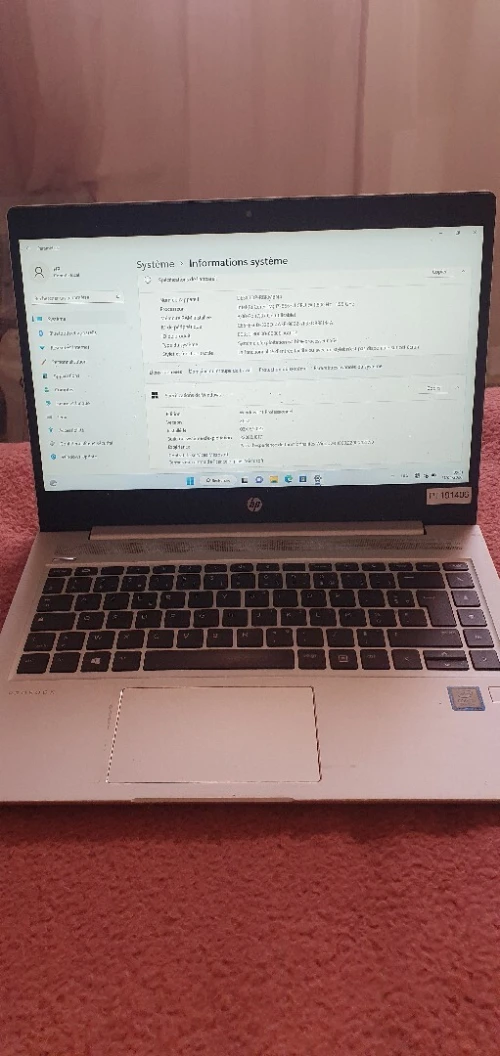 Hp probook i7 8ème 8go