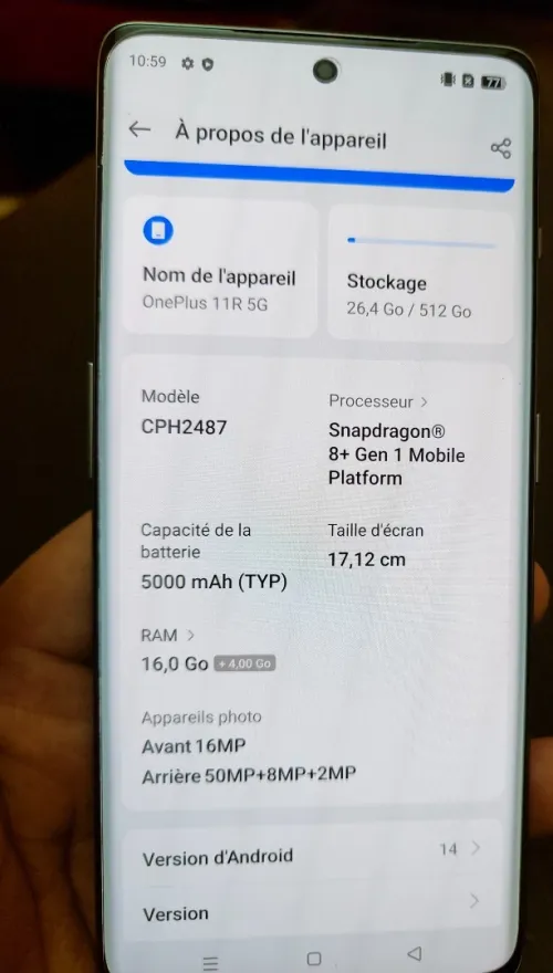 One plus 11R 16-512
