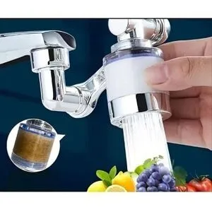 lot de douchette gadget flexible avec filtre adaptable sur robinet cuisine et salle de bain
