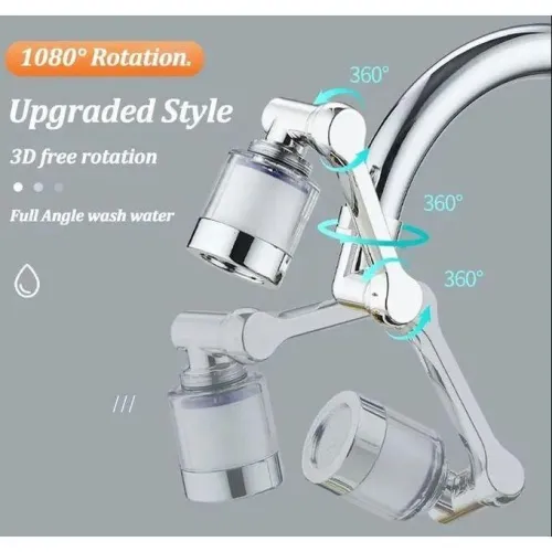 lot de douchette gadget flexible avec filtre adaptable sur robinet cuisine et salle de bain
