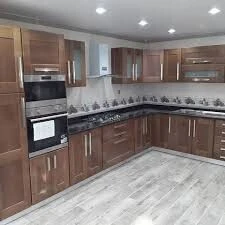 Fabrication De Cuisine équipée en Bois Hêtre et High gloss