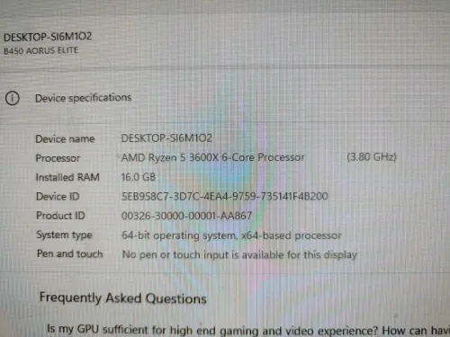 Ryzen 5 3600x