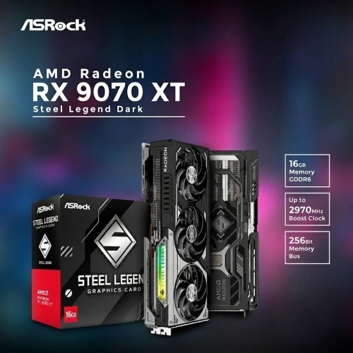 Rx 9070 xt ASRock steel legend dark argb