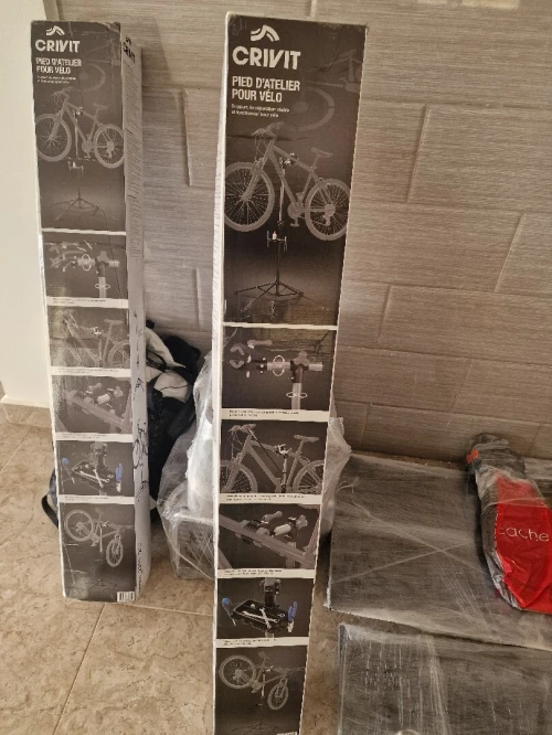 Pied d'atelier pour velo