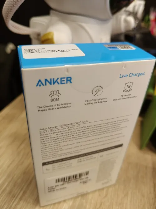 Chargeur anker 20w avec câble type C to type C Original 