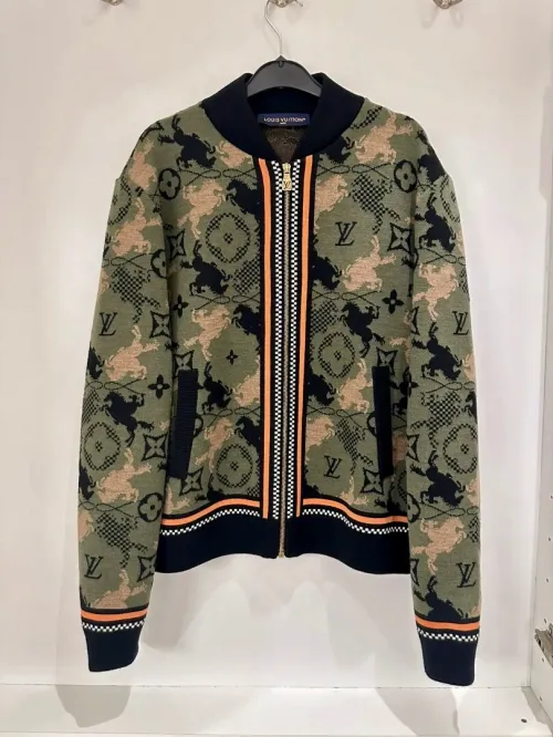 veste camo en laine louis vuitton
