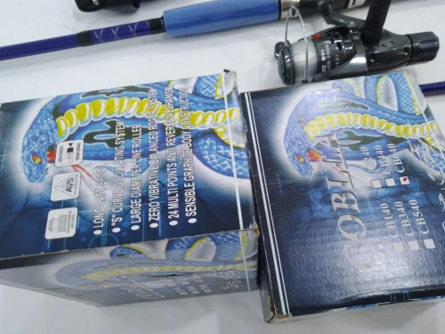 Canne à pêche pleine 3 mettre avec moulinet taille 5000