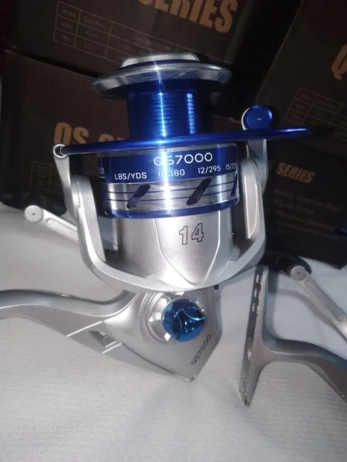 Canne à pêche pleine 3 mettre avec moulinet tombour inox 
