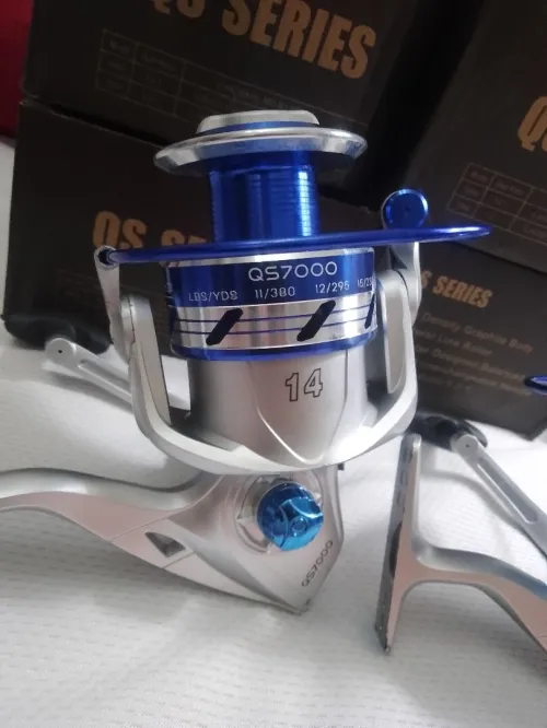 Canne à pêche pleine 3 mettre avec moulinet tombour inox 