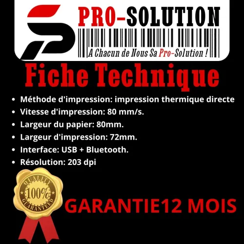 Imprimante TICKET Mobile distribution SMART POS SP-322B /sp-300bu/ RPP30