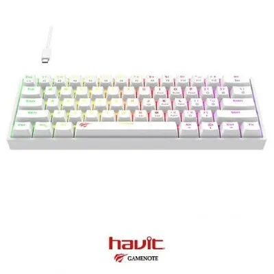 CLAVIER HAVIT MECANIQUE KB 881L RGB--WHITE