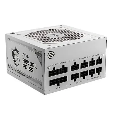 ALIMENTATION MSI MAG A850GL 850W 80 PLUS GOLD PCIE5 WHITE