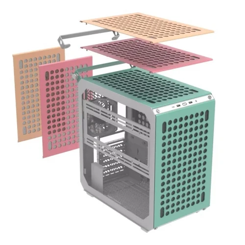 BOITIER COOLERMASTER QUBE 500 FLATPACK MACARON EDITION