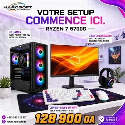 SETUP GAMING RYZEN 7 5700G PACK 2